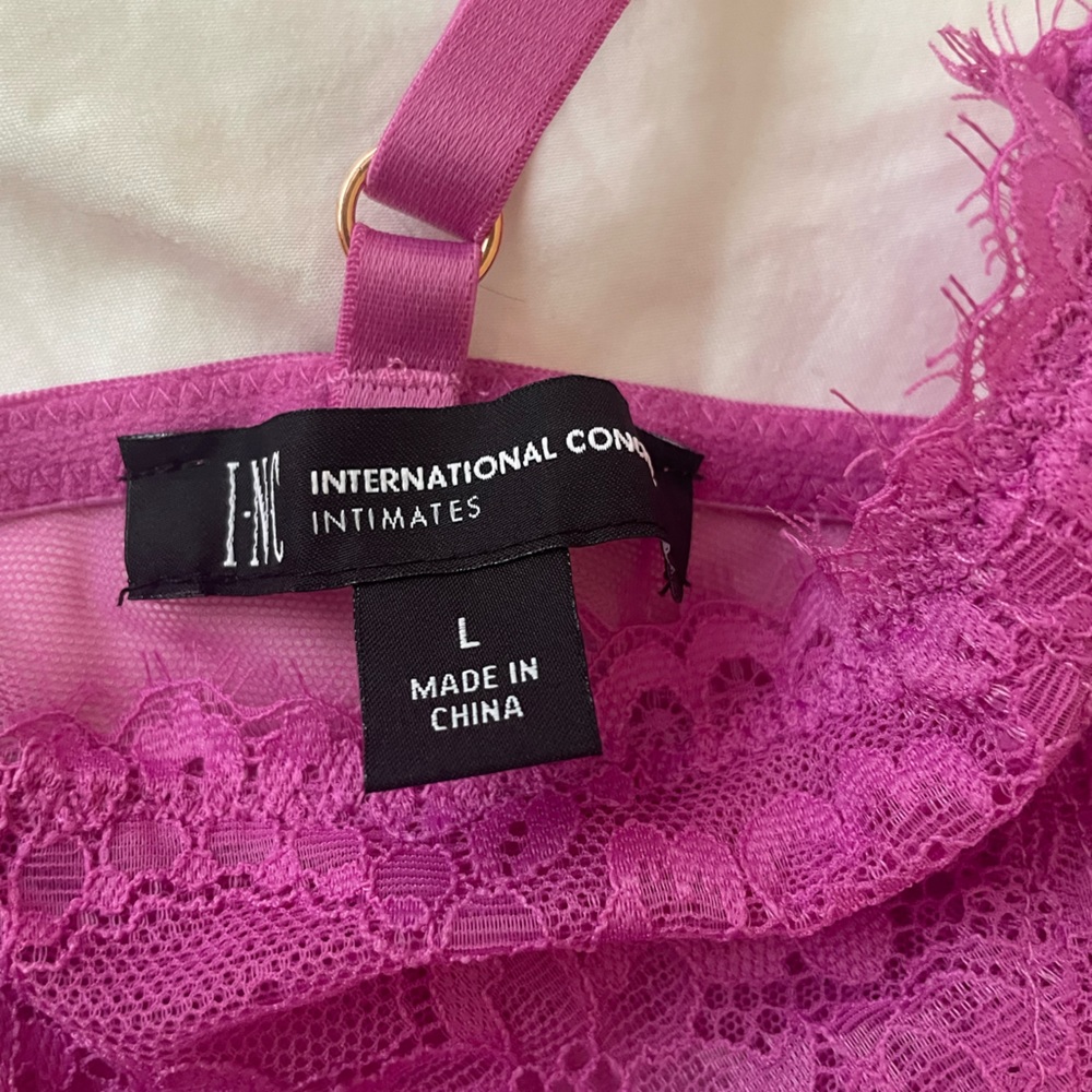 INC International Concepts Pink Lace Intimates